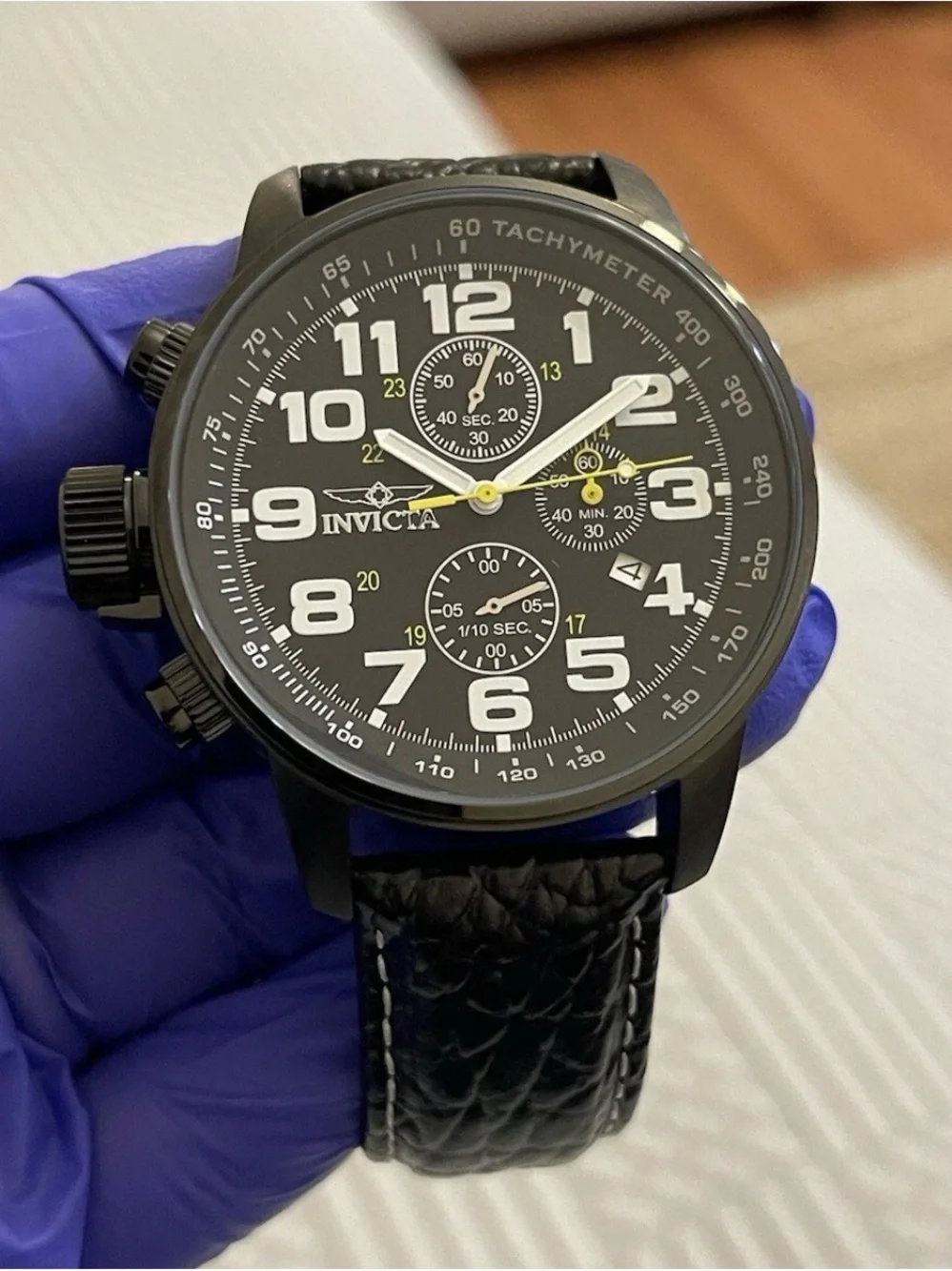 Invicta I-Force Lefty Chronograph 46mm Men Black Dial Quartz Watch